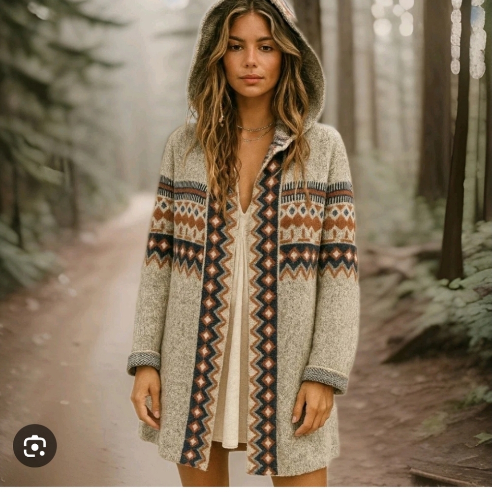 Fate Multicolor Patterned Cardigan.pit To Pit 21".No Size Tag.
